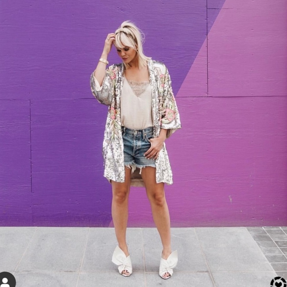 ASOS Festival Sequin Kimono - RARE & Blogger fave! - Picture 6 of 13